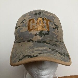 Caterpillar CAT Camo Trucker Hat Good condition